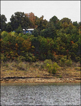 See our little blue lake house?..Click here to see the image larger