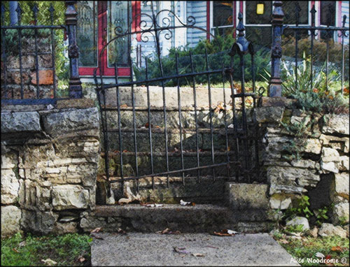 A gate in Eureka Springs..Click here to see the image larger