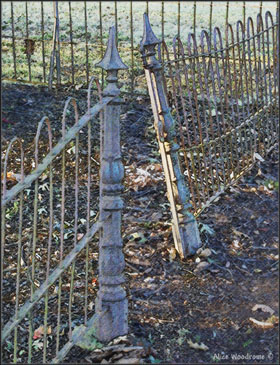 A fence in an old cemetery...Click here to see the image larger