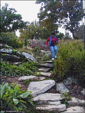 That's Chris on the Rim Trail... Click here to see the image larger