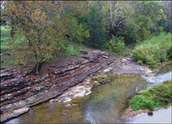 A view from the bridge over the War Eagle River...Click here to see the image larger