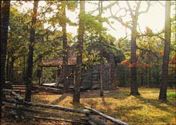 Pioneer Cabin on Petit Jean...Click here to see the image larger