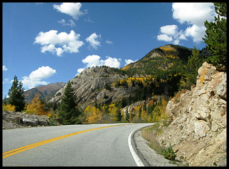 Independence Pass is the highest paved mountain pass in Colorado - 12095 feet in the Sawatch Range of the Rocky Mountains.
