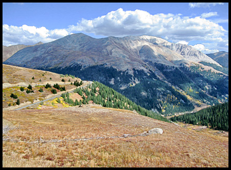 The Continental Divide is at an elevation of 12095 feet above sea level