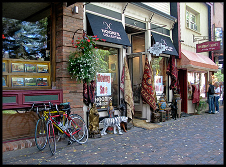 We saw lots of bicycles in Aspen, and everywhere in Colorado