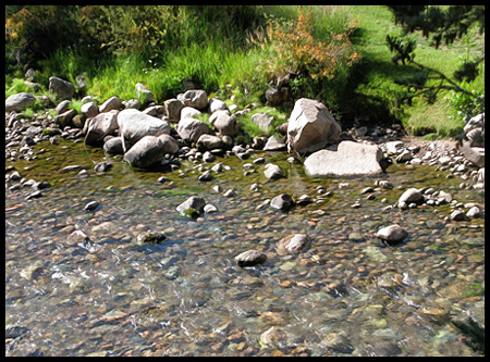 Gore Creek has beautiful clear water