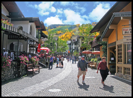 We loved Vail's charming European-style pedestrian village