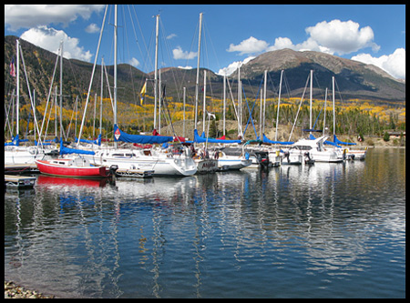 Lake Dillon is the largest lake in the area and offers magnificent mountain vistas