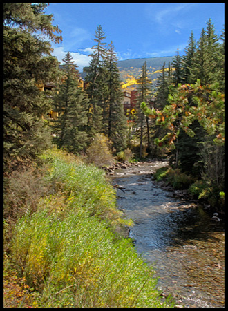 a quiet bend of Vail's Gore Creek