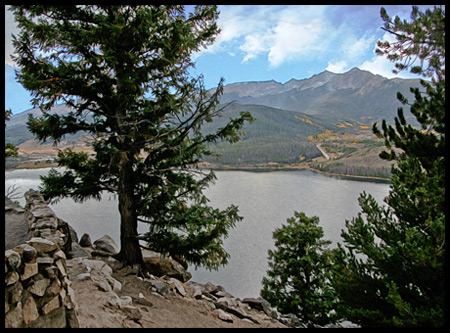 That's Dillon Lake from Sapphire Point