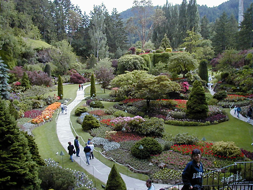 The Famous Butchart Gardens of Victoria