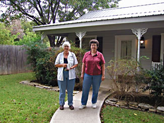 Alice and Chris at Camp David, a B&B in Fredericksburg - click to view picture large