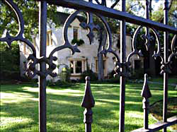 A close up view of a wonderful fence in the King William District - click to view picture large