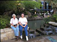 Alice and Chris at the River Walk-- click to see larger version