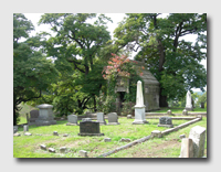 Woodland Cemetery is close to the house where we grew up