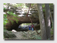 Alice and Erik at the Natural Bridge