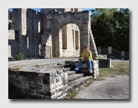 Jill at the Castle Ruins