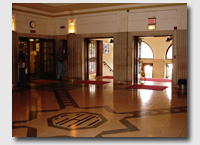 Inside the main entrance of Quincy Junior High School