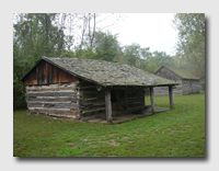 Log cabin on Quincippi Island