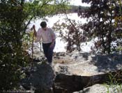 Chris Hiking at Eufaula