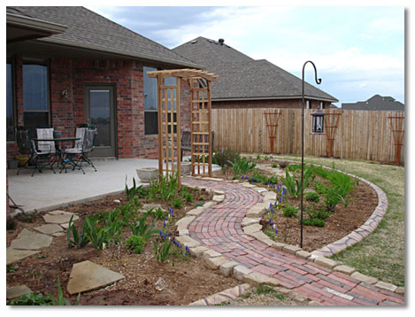 Our new arbor and trellises